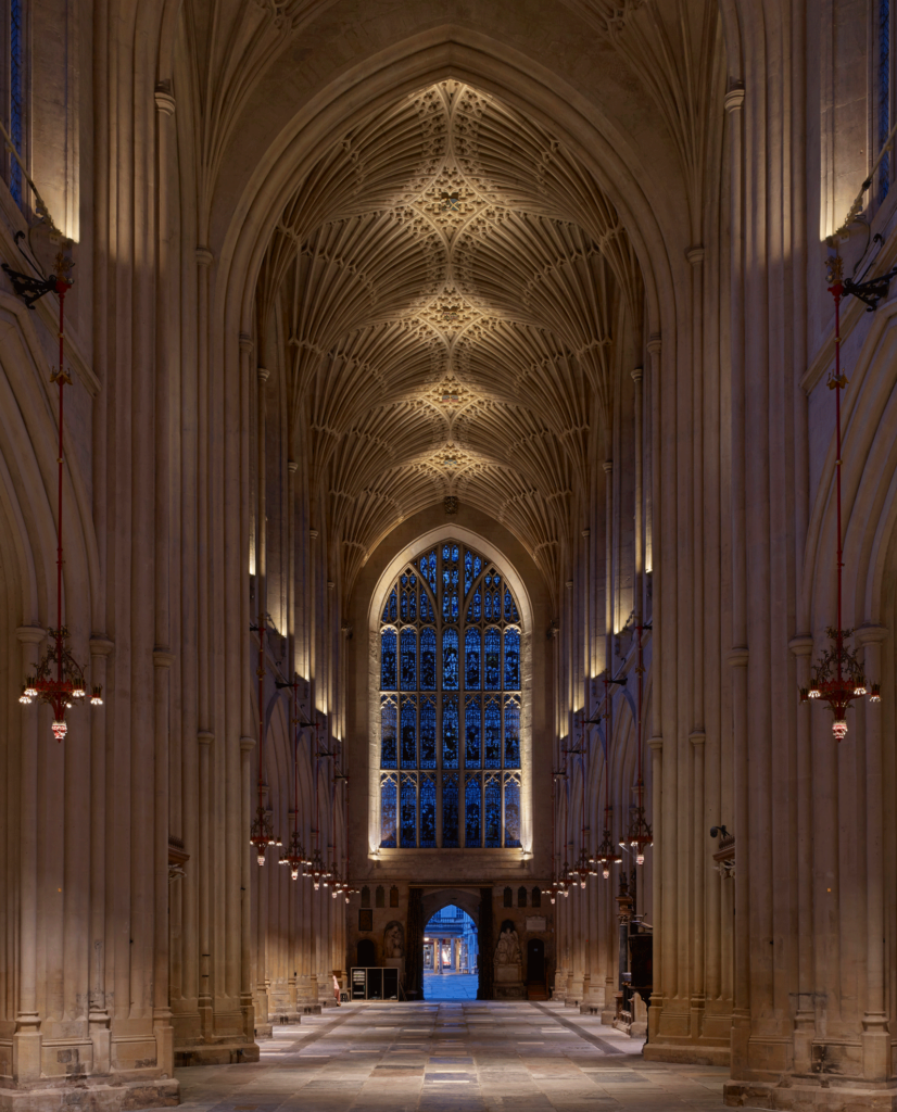 Heritage lighting design at Bath Abbey by Michael Grubb Studio