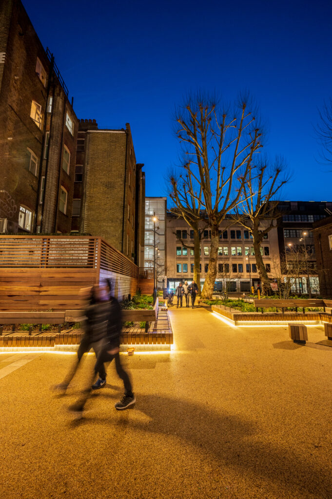 Lighting design for public park in London